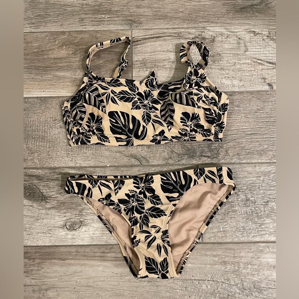❤️ XHILARATION  PALM TREE 2 PC BIKINI SWIM SET SIZE SMALL